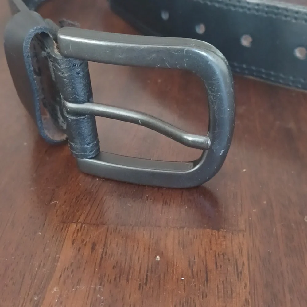 Dickies Black Buckle Black Leather Size 32